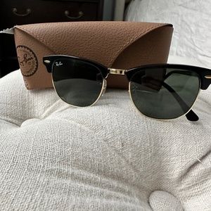 Ray-ban Clubmaster Black Fram Green Lens Sunglasses RB3016 W0365 51-21